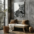 thumbnail image 5 of Striking Black and White Leopard Canvas Wall Art  Modern Minimalist Animal Print, 5 of 10