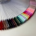 thumbnail image 6 of IBEQUEM 300-piece fan-shaped nail polish display samples, 2 styles of transparent nail color swatches with rings, for nail polish, salons, 6 of 9