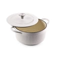 thumbnail image 2 of Tramontina Mesa 3.5 Qt Enameled Cast Iron Dutch Oven White, 2 of 12