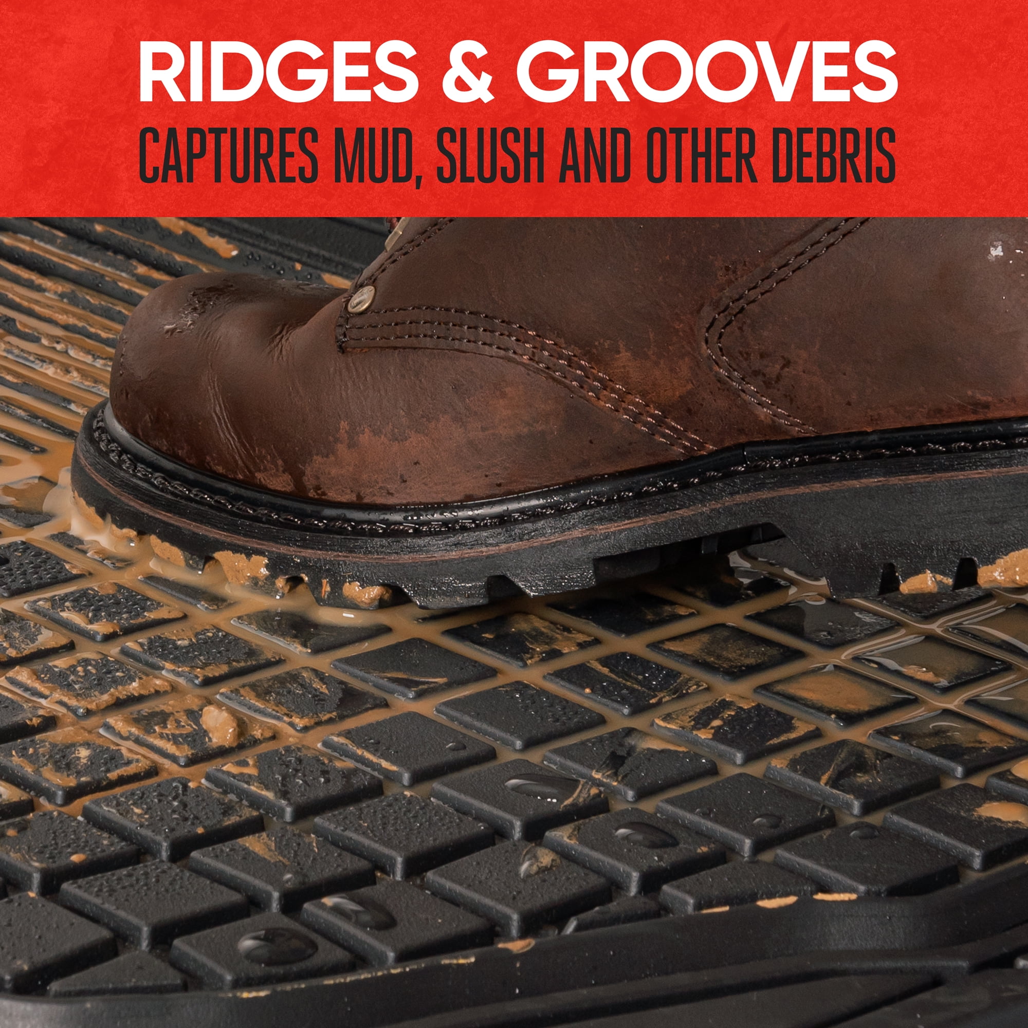 MOTOR TREND 2 Front All Weather Custom Heavy Duty Rubber Floor Mats for Auto Car Truck SUV