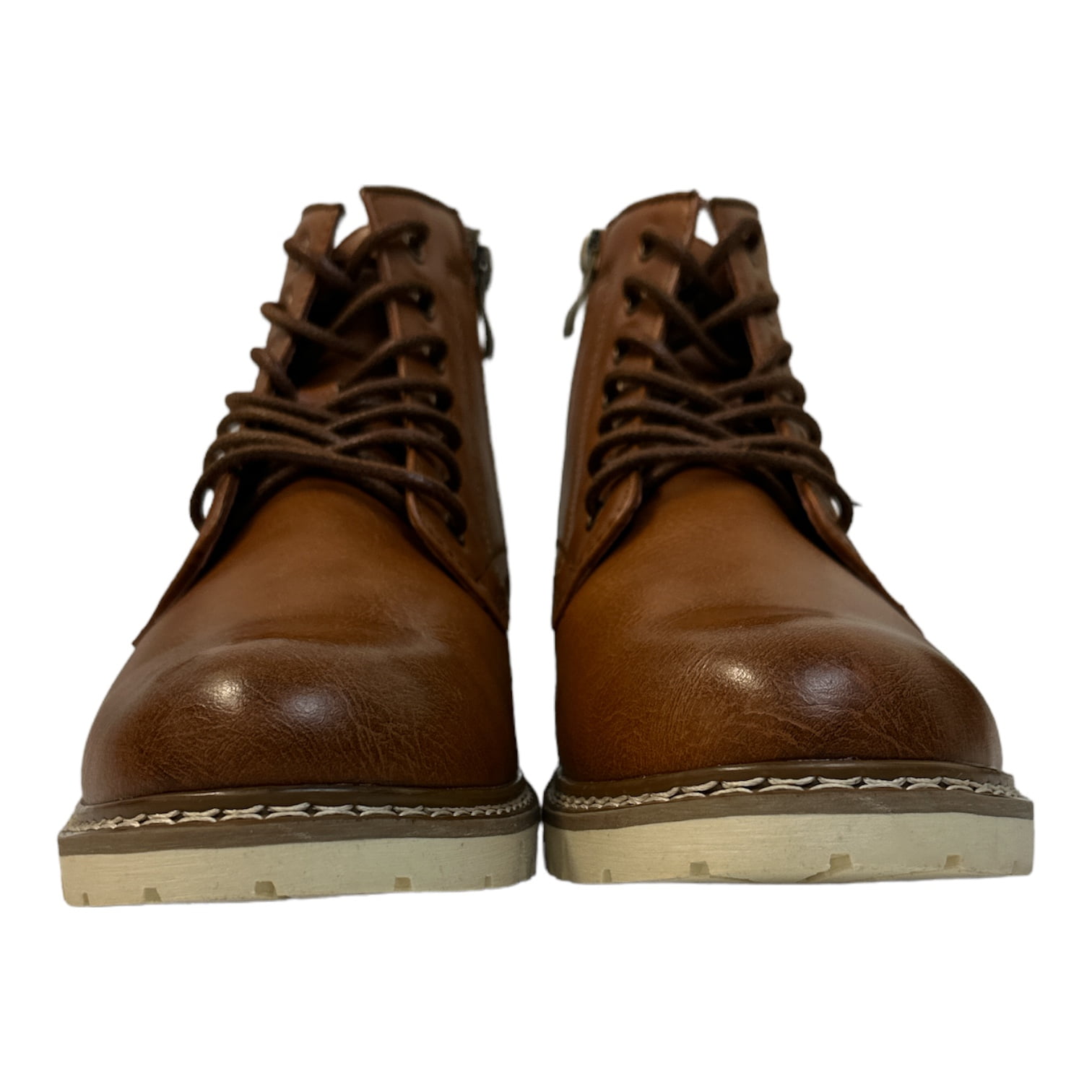 Steve Madden Men's Lace-Up Broome Chukka Ankle Boots (Cognac, 9) - Walmart.com