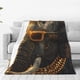 thumbnail image 1 of Balery Cool Sunglasses Elephant Art Manta de Felpa Suave y Acogedora – Cobija de Franela Aterciopelada para Cama, Lavable y Cálida para Sofá, Mascotas, Transpirable-50"x40", 1 of 7