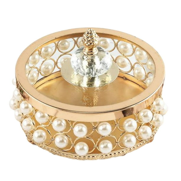 Joyero pequeño para guardar anillos, , collares, pulseras, alfileres de y accesorios. Aparadores decorativos adecuados o muebles para el Fernando Organizador de almacenamiento de joyas
