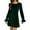 Green, variant on Holiday Dress Sequin Dress for Women Christmas Dresses Formal Sequin Velvet Mini Dress for Women Trendy Long Sleeve A Line Sparkly Trendy U-Shaped Collar Glitter Short Dresses, Gray-M