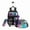 Black Star, variant on Unicorn Kids Rolling Backpack for Girls Cute Roller Backpacks with Wheels Wheeled Bookbag with Lunch Box Pencil Case for Elementary 10-12