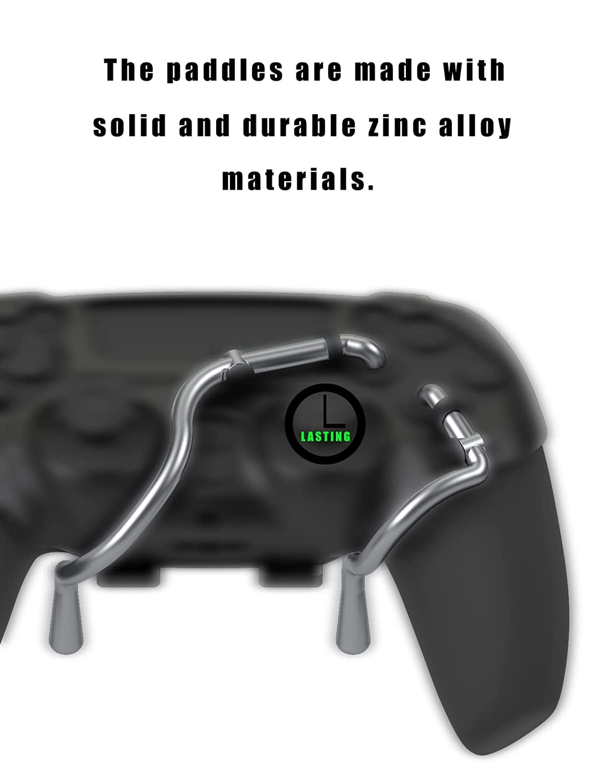 EXknight Leverback FPS Paddles Attachment, Back Buttons Gaming Paddles for PS5 Controller