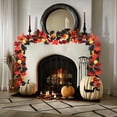 thumbnail image 4 of 5.7 ft Wedding Fireplace Mantel Wall Hanging Maple-Leaf Garlands Artificial Fall Vine Garland for Halloween Thanksgiving Christmas Decor, 4 of 8