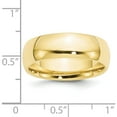 thumbnail image 3 of 10K Yellow Gold 10Ky 7mm Standard Comfort Fit Band Size 8 Made In United States 1cf070-8, 3 of 5