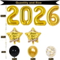 thumbnail image 2 of Party Supplies Set 2026 Happy New Years Decorations Set New Years 2026 Gold Numbers 2026 New Year Photo Props and Glasses Party Decor Birthday Decorations, 2 of 8