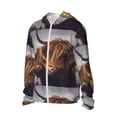 thumbnail image 2 of Gaeub Portrait Of Highland Cow With Its Baby Cow Men's and Women's UPF 50+ Long-Sleeved Sun Protection Clothing, Fishing Shirt Long Sleeve Zip - Large, 2 of 9