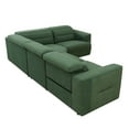 thumbnail image 6 of MAYEERTY 4-Seater Intelligent Recliner Sofa Set, Non-Pilling Fabric with Adjustable Headrest for Modern Family Living Rooms, 6 of 13