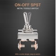 thumbnail image 4 of EverStart Universal Metal Toggle Switch 20 Amp 12 Volt DC, Silver, 4 of 7