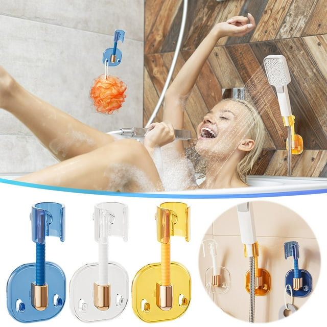 Vaidha Support de Douche Universel pour Salle de Bain, Tête de Douche Fixe, Buse Réglable, Siège Suspendu, Buse Murale