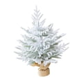 thumbnail image 4 of KLKCMS Mini Artificial Christmas Tree Versatile Holiday Décor for Shop Indoor Store Snow Flocked, 4 of 9