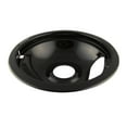 Range Kleen P119204XN Black Porcelain Drip Pans, Style B, Multipack