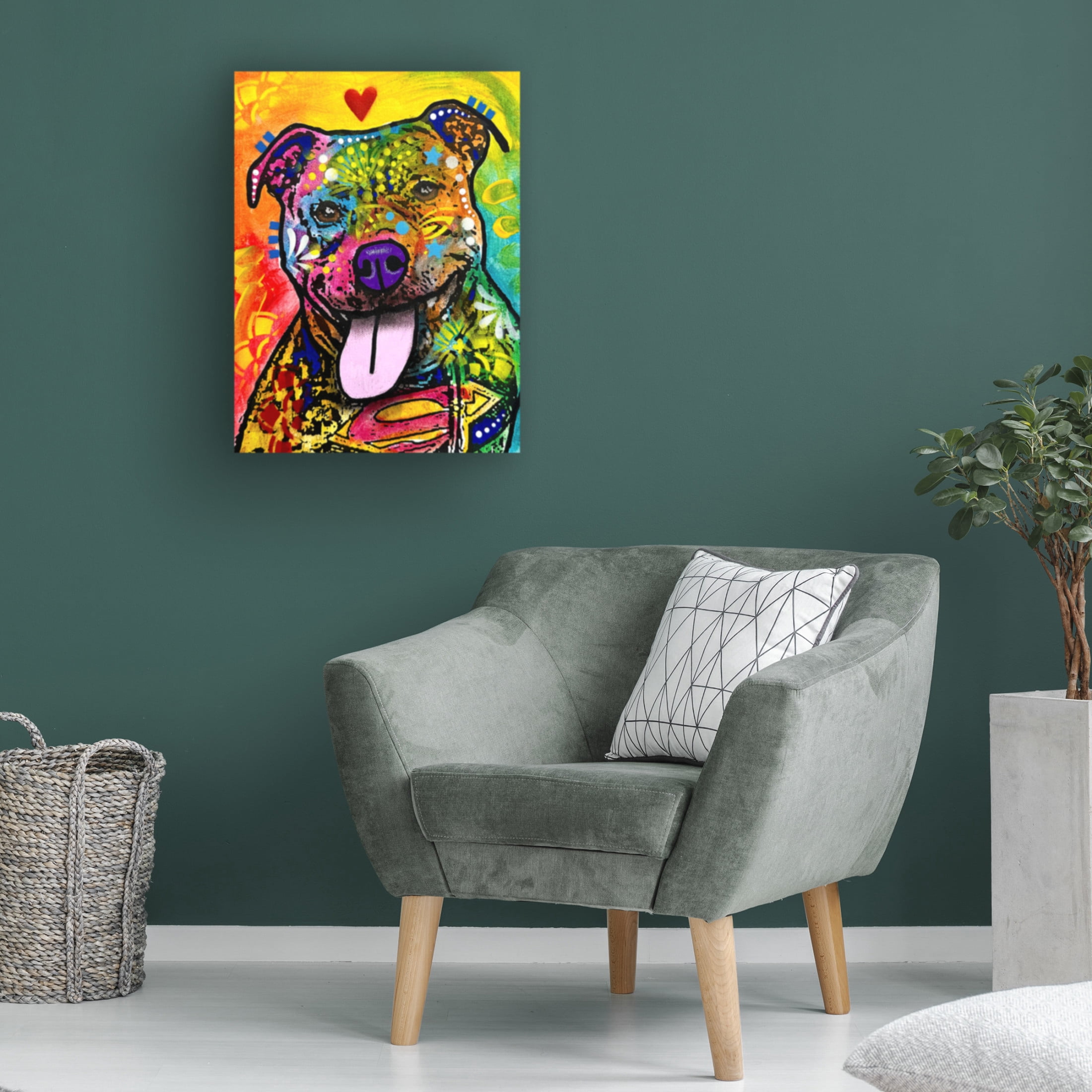 Canvas Wall Art - Dean Russo- Exclusive 'Smilin' Wall Art for Living Room, Bedroom, or Office Décor by Trademark Fine Art - 24 x 32 Inches