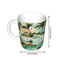 thumbnail image 2 of Yiaed Colorful Hawaii Palms Print Ceramics Coffee,Large Handle Design,Extra Large Tea and Coffee Cup for Office and Home Mugs, 2 of 6