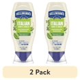thumbnail image 3 of (3 pack) Hellmann's Italian Herb & Garlic Mayonnaise Dressing Condiments, 11.5 fl oz Squeeze Bottle, 3 of 15
