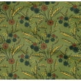 thumbnail image 4 of oneOone Organic Cotton Poplin Twill Fabric Leaves & Floral Block Print Fabric BTY 42 Inch Wide, 4 of 4