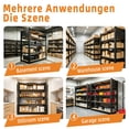 thumbnail image 5 of ZEUKMXOO 78"H Heavy Duty Storage Shelves, 5-Tier Adjustable Garage Shelving Unit with Dual-Sided Pegboard, Industrial Metal Rack for Warehouse, Basement, Kitchen & Pantry Organization, 5 of 9