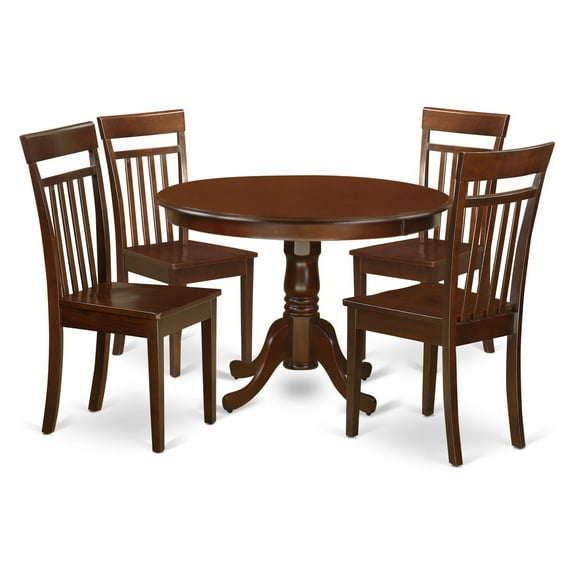 East West Furniture Hartland 5 Piece Sheraton Dining Table Set