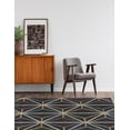 thumbnail image 4 of Trio Prisma Charcoal Multi Area Rug 5x7 Transitional Modern Design Soft Touch, 4 of 6
