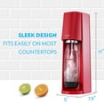 thumbnail image 5 of Máquina de agua con gas SodaStream Terra (roja) con CO2 y botella apta para lavavajillas, 5 of 5