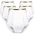 thumbnail image 1 of 40 vasos de plástico irrompibles sin tallo con diamantes para vino, champán, whisky, elegantes, duraderos, desechables para interiores y exteriores, ideales para el hogar, oficina, bares, bodas, tazas, 1 of 5