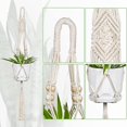 thumbnail image 4 of Jardineras colgantes para plantas de interior, perchas de macramé de un solo nivel para plantas, cuerda de algodón hecha a mano para colgar, 4 of 5