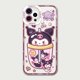 thumbnail image 1 of Cinnamoroll Kuromi-funda de silicona suave para iPhone, carcasa trasera transparente para iPhone 14 Pro Max 13 12 11 Pro Max Mini XR XS X 8 7 6 6S Plus SE 2020 Fivean unisex, 1 of 2