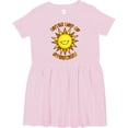thumbnail image 3 of Inktastic Little Ray of Sunshine Cute Smiling Yellow and Orange Sun Girls Toddler Dress, 3 of 5