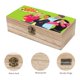 thumbnail image 3 of La Compañía Eléctrica Caja Organizadora de Madera Rústica - Caja Decorativa Multifuncional para Escritorio, Hogar, Oficina, Joyas y Manualidades, 3 of 6