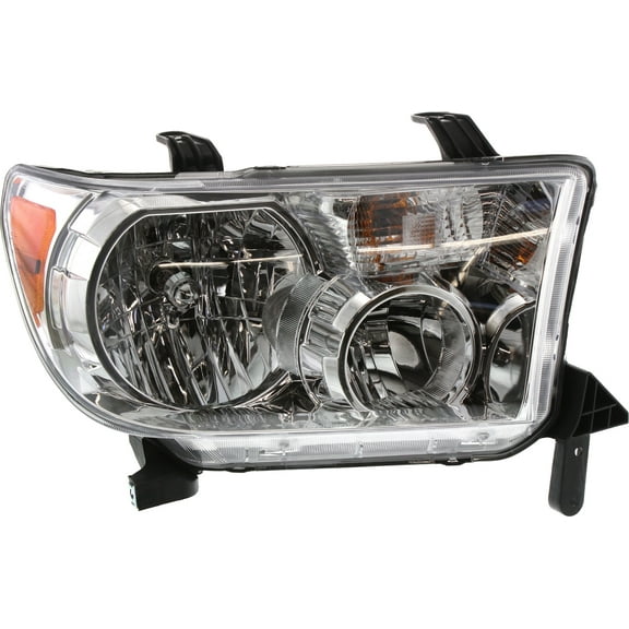 Headlight Compatible With 2007-2013 Toyota Tundra 2008-2017 Sequoia Right Passenger Halogen With bulb(s)