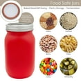 thumbnail image 7 of Darware Red and White Mason Jars (Set of 3 Jars); Holiday Decor Colored Wide Mouth Mason Jars for Christmas, Valentine’s, 4th of July and Home Decor, 7 of 7