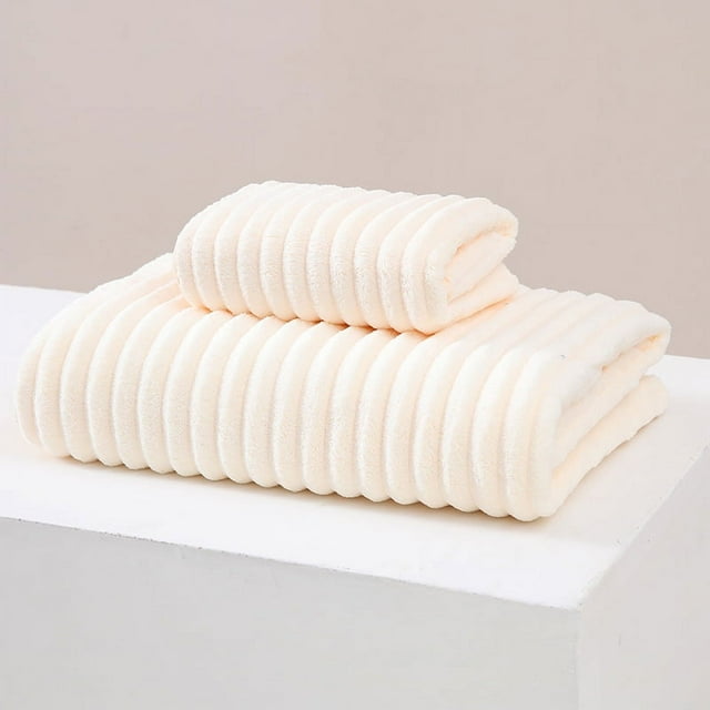 Zhuge Toalla de baño de algodón suave, supersuave y muy absorbente, ideal para ducha, piscina, spa y gimnasio. Uso diario, 70 x 140 cm (blanco).