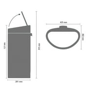 Brabantia Touch Bin New, 10.6 Gallon (40L)