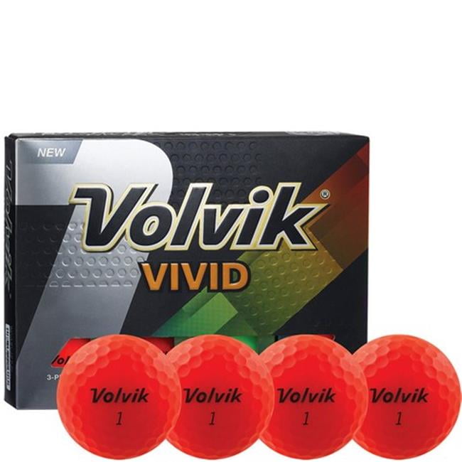 Volvik 63675 Vivid Red Golf Balls 1 Dozen,Matte Red Walmart Canada