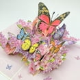 thumbnail image 4 of Tarjeta de Felicitación CawrdWhish 3D Pop-Up Mariposa y Flor, 4 of 7