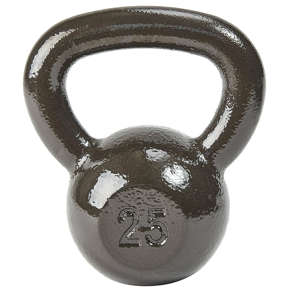 Everyday Essentials Cast Iron Kettlebell, Single, 25 lbs