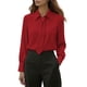 thumbnail image 1 of Eres Más Que una Camisa de Puntuación de Prueba Casual de Manga Larga Blusa de Poliéster de Cuello Redondo para las Mujeres, Camisa de Bufanda Top Mujer Sudadera de Moda para Uso Diario, 1 of 6