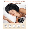 thumbnail image 3 of Gorro de seda AWAYTR para mujeres que duermen, 100% seda de morera, 3 of 7