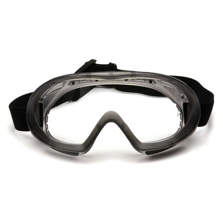 Direct/Indirect-Gray Frame/Clear Anti-Fog Lens