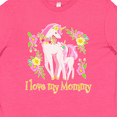 thumbnail image 4 of Inktastic I Love My Mommy Unicorn with Pink and Yellow Flowers Youth T-Shirt, 4 of 5