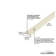 thumbnail image 3 of M-D Building Products 74187 1-3/8 In. X 36 In. Almond Aluminum Carpet Trim w/ Screw Nails, 3 of 5