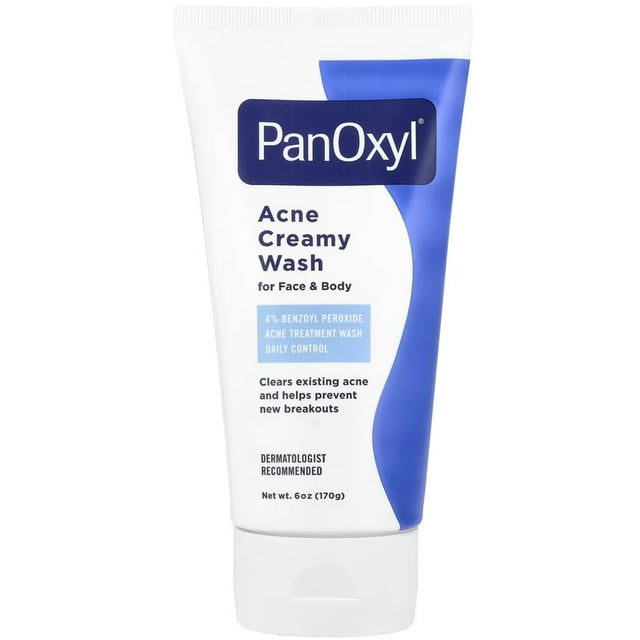 Jabón cremoso para acné PanOxyl con peróxido de benzoilo al 4%, 170 g (paquete de 3)