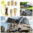 thumbnail image 3 of Ana 7×RV Propane Quick Connect Fittings Adapter Valve Kit 3/8” Flare X 1/4”, 3 of 10