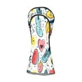 thumbnail image 6 of Golf Head Covers Cool Pattern for Driver, Wood & Hybrid, Premium Waterproof PU Leather with Plush Lining, Stylish Golf Gifts, 6 of 10