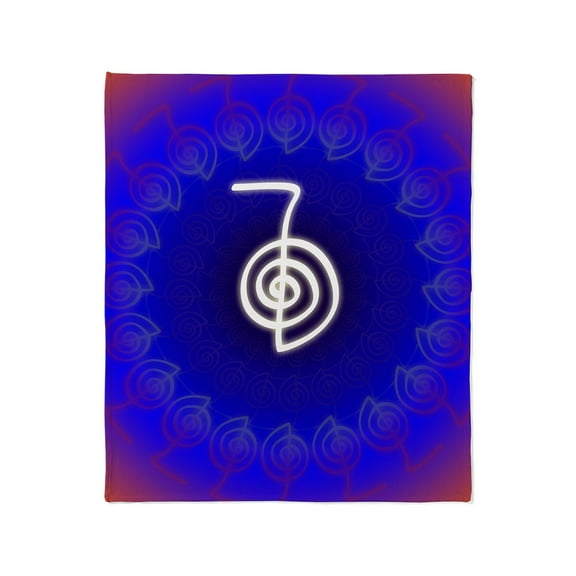CafePress - Cho Ku Rei Reiki Color Field Throw Blanket - Soft Fleece Throw Blanket, 50"x60" for All Ages