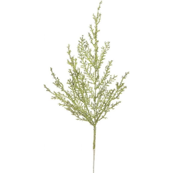 Save Dollar Stores Green Glitter Cedar Pick 15 Inches, Christmas Embellishments 48/pkg