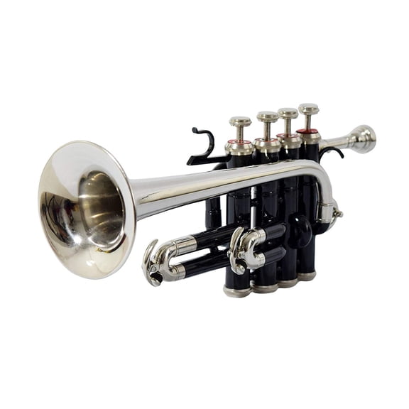 PICCOLO TRUMPET Bb PITCH BLACK COLOR WITH HARD CASE AND MP BRS SALE PERCENTAGE ON